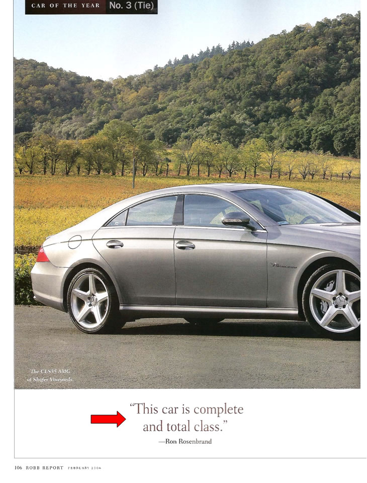 Robb Report, February 2006, page 4