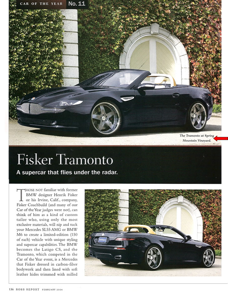 Robb Report, February 2006, page 5